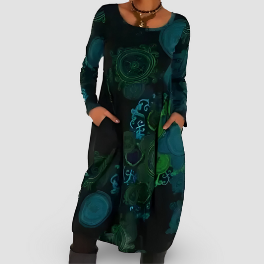 Vestido de invierno con un diseño elegante y moderno