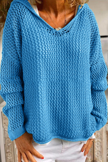 Paula | Sudadera de punto con capucha