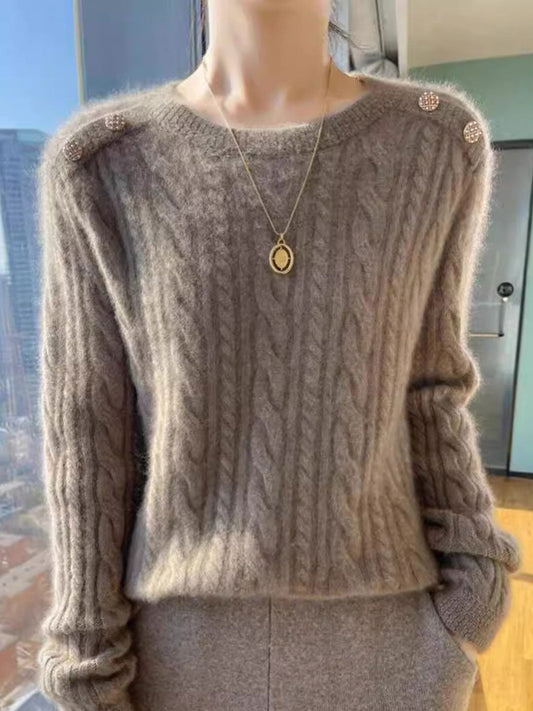 Jersey Francelina | Jersey de punto de cachemira para mujer