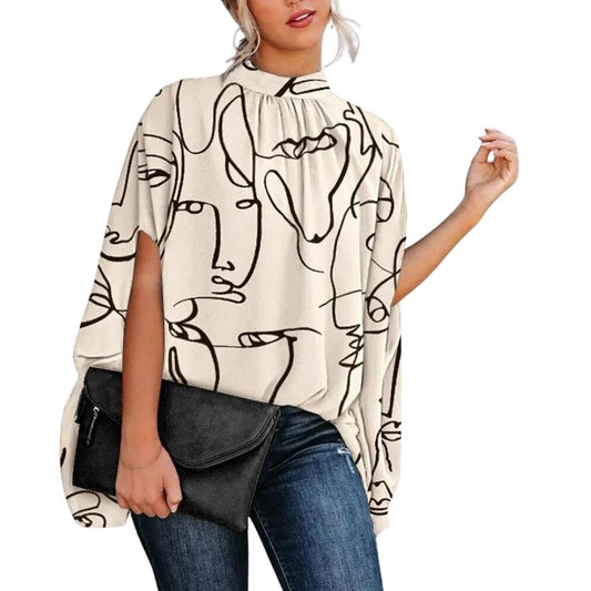 Kara | Elegante blusa con motivo abstracto