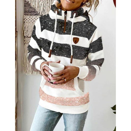 Sudadera con capucha de manga larga para mujer