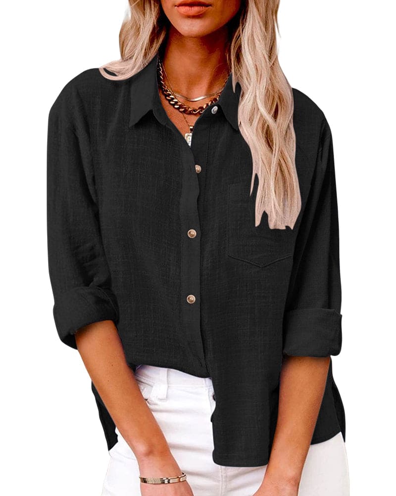 Elisa | Blusa de Manga Larga Práctica y Elegante