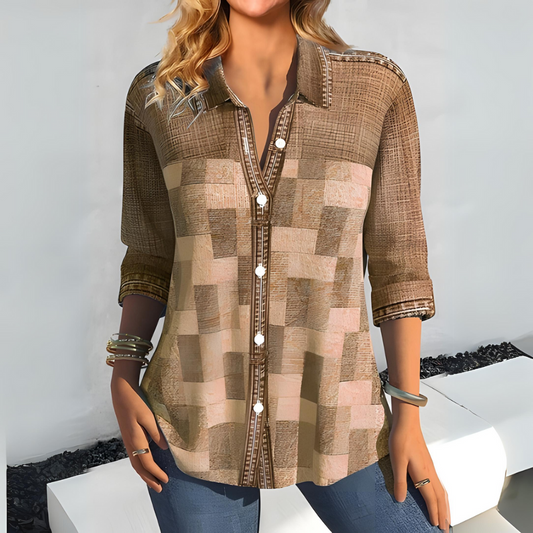 Kezia - Blusa de cuadros para mujer - Moderna y versátil