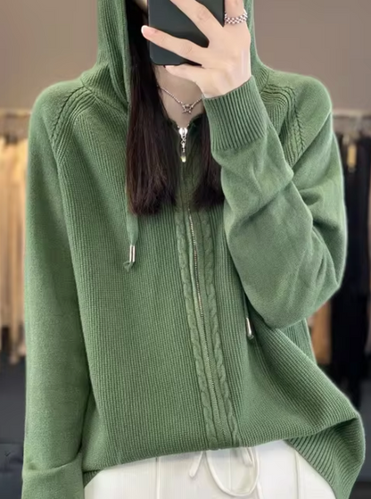 | Chaqueta de punto con capucha