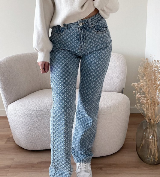 Luna | Pantalones con estampado vaquero | Comodidad y estilo | Algodón resistente