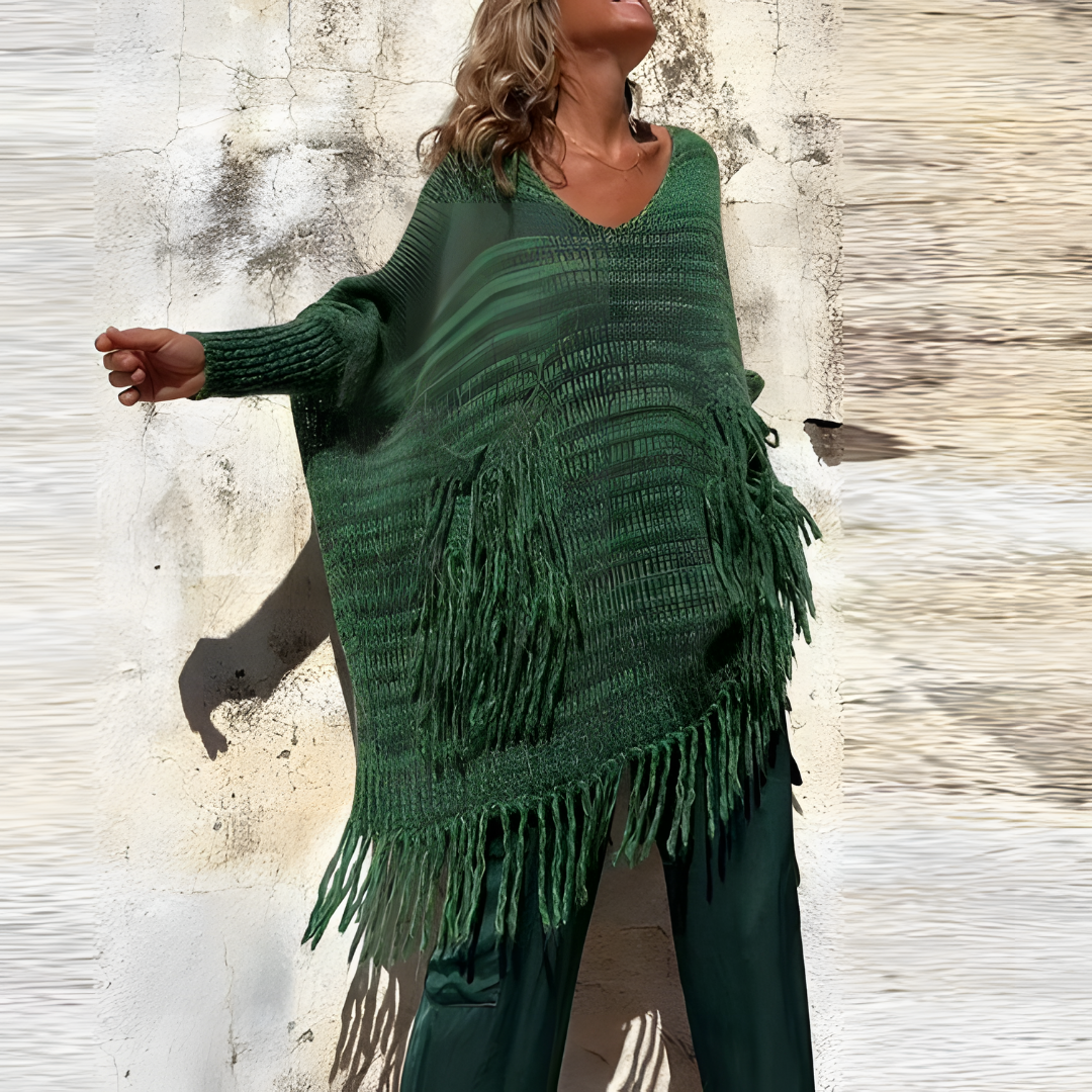 Fabienne | Jersey de flecos estilo bohemio