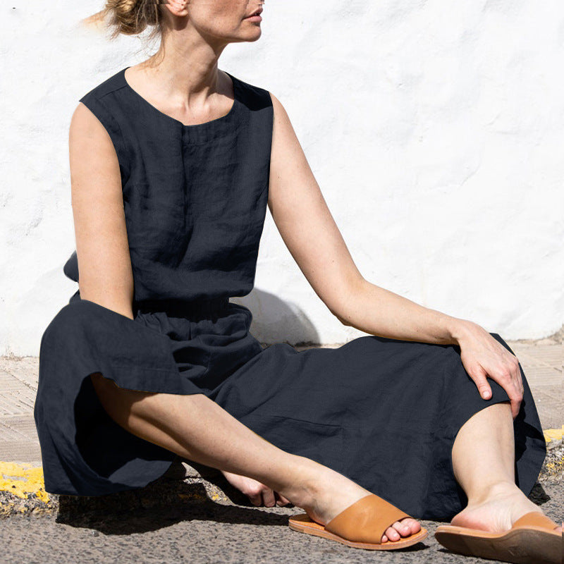Mono sin mangas Temperamento Loungewear