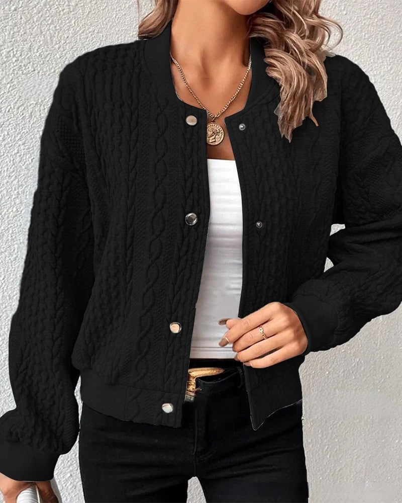 Ilse Jacq | Chaqueta de punto lisa con botones