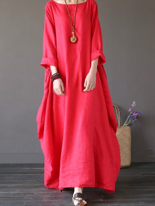 Vestido de mujer holgado en talla grande