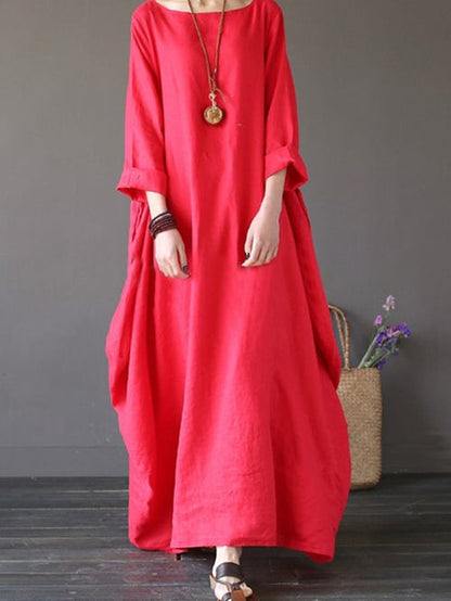 Vestido de mujer holgado en talla grande