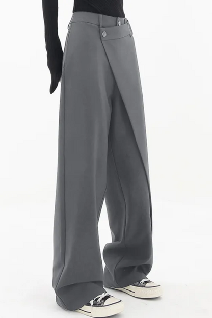 Zara | Pantalones de pata ancha irregulares de mujer