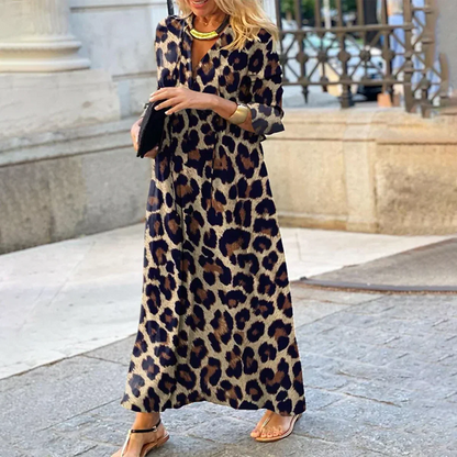 Vestido de leopardo atrevido y elegante