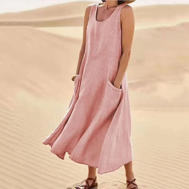Vestido sin mangas para mujer