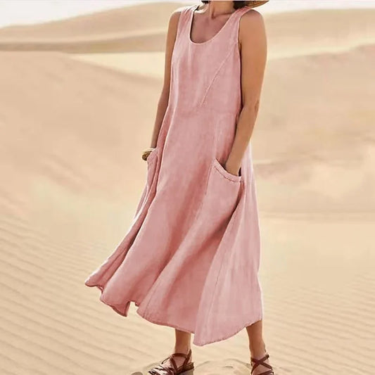 Vestido sin mangas para mujer