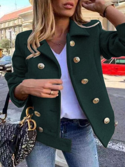 Jenny - Chaqueta corta de diseño con botones dorados