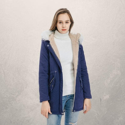 Anne - Elegante parka de piel sintética