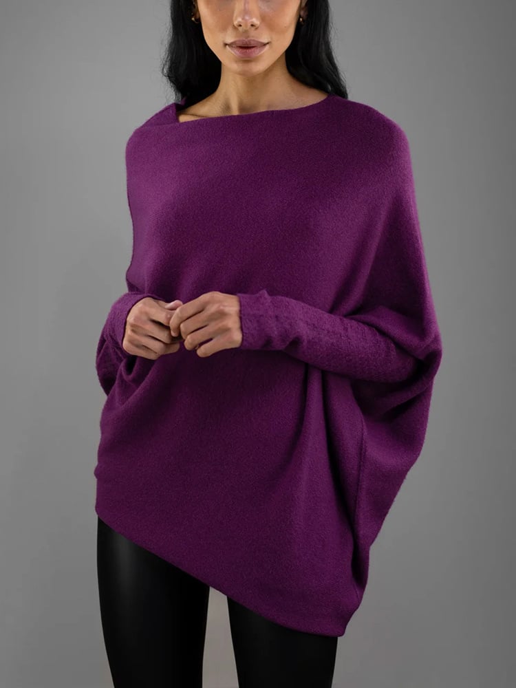 Onida Sweater | Jersey suelto con elegante remate en el hombro