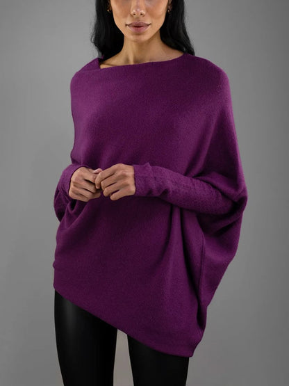 Onida Sweater | Jersey suelto con elegante remate en el hombro