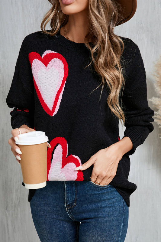 Jersey Zemira | Jersey casual estampado corazón