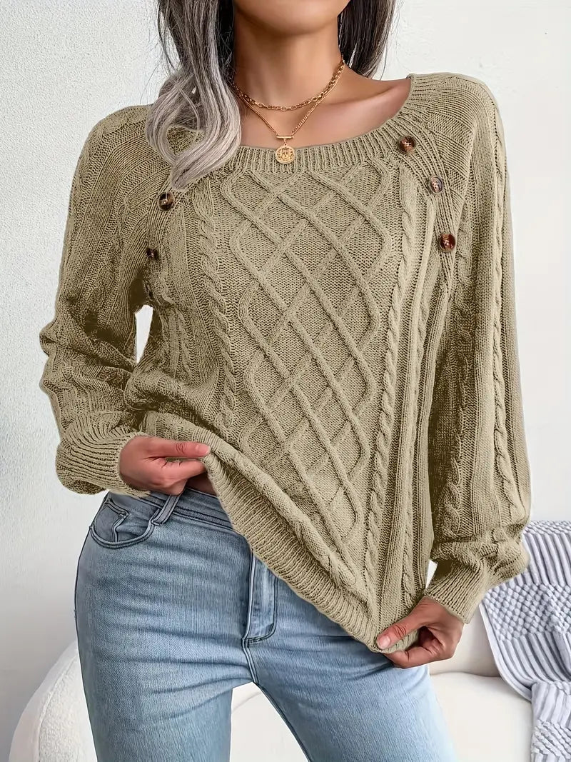 Natalie | jersey informal con escote redondo