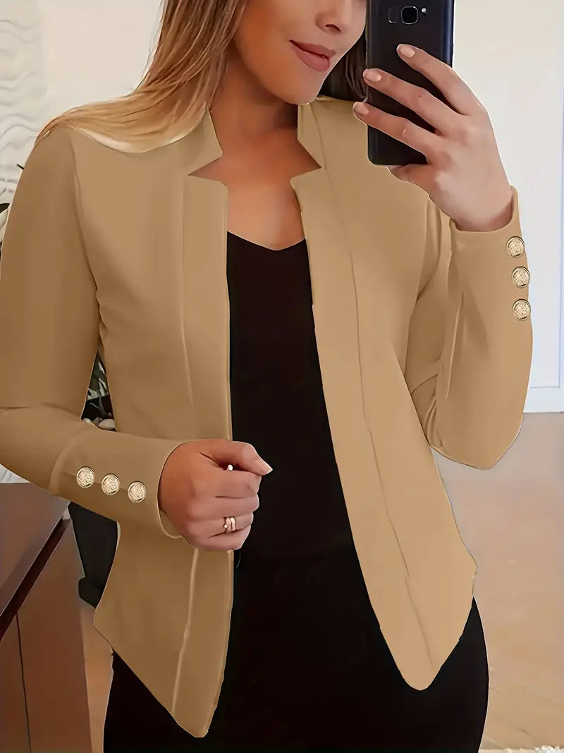 Emma | blazer de manga larga con parte delantera abierta para la primavera