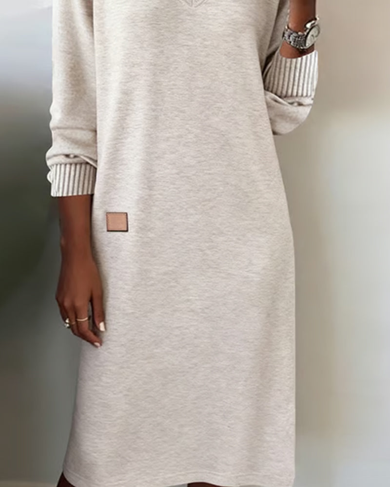 Damska Sukienka Midi V-Neck