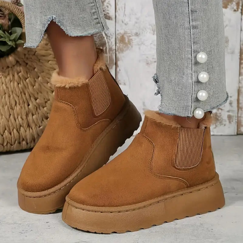 Botas Casual Slip|On | Beige | Fáciles y cómodas | Ideales para el día a día