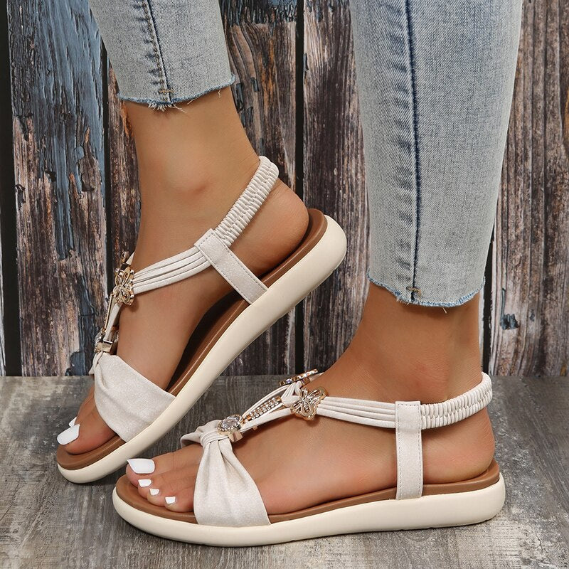 Camille® | Sandalias planas de inspiración bohemia