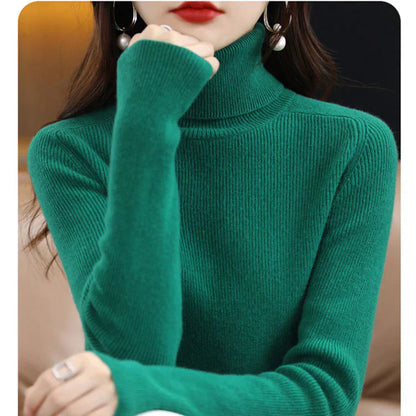 Lilae - Elegante jersey de cuello alto para Mujer