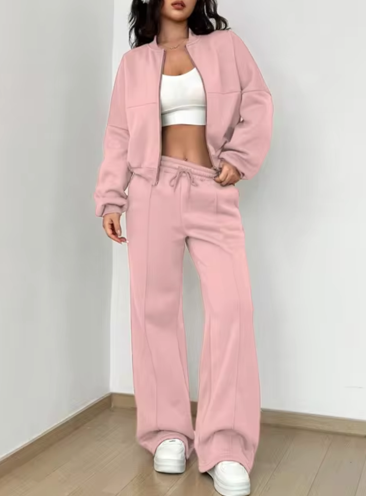 Elisa | Conjunto de chaqueta y pantalón de jogging con cremallera