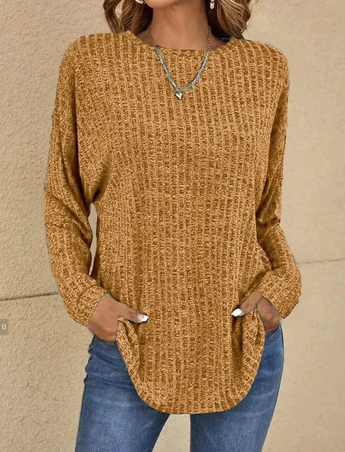 Ruby - Jersey informal con textura para mujer