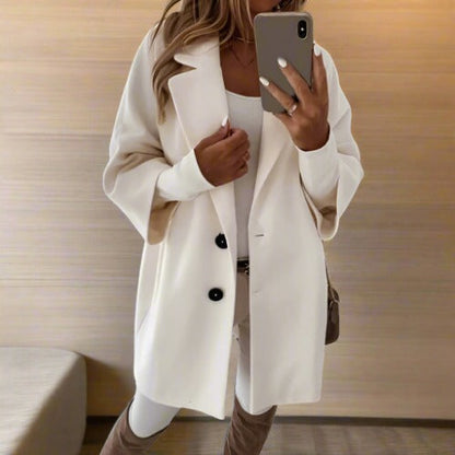 Josephine - Abrigo suave con cuello ancho
