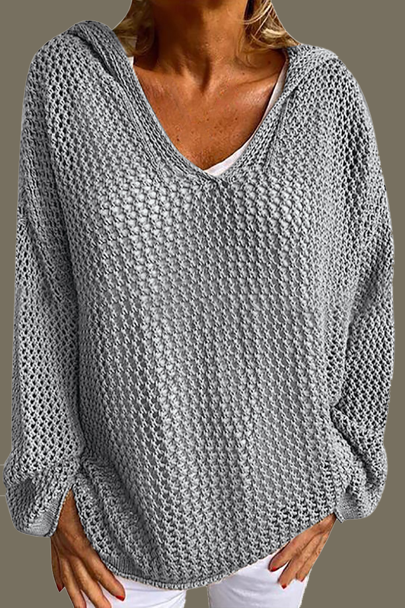 Paula | Sudadera de punto con capucha