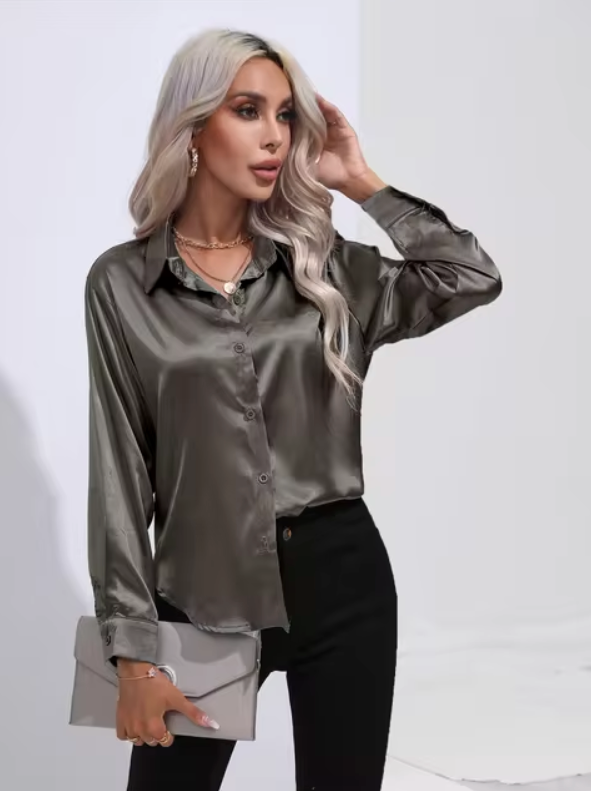 Eline | Blusa de lujo de manga larga