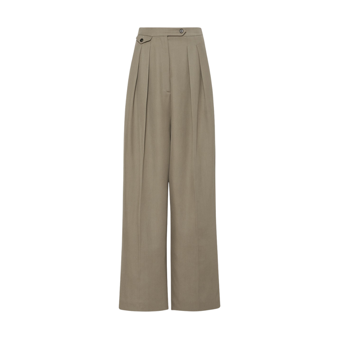 Harper | Pantalones de cintura alta y pierna ancha | Estilo moderno | Tejido de lujo