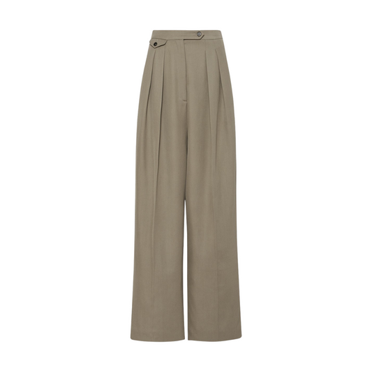 Harper | Pantalones de cintura alta y pierna ancha | Estilo moderno | Tejido de lujo