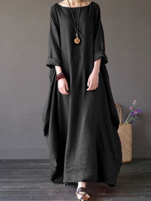 Vestido de mujer holgado en talla grande