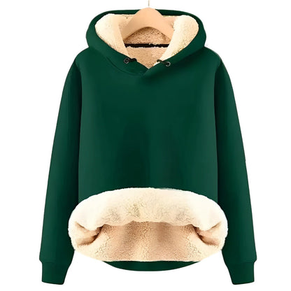 Mila | Chaqueta con capucha de forro polar Sherpa para mujer