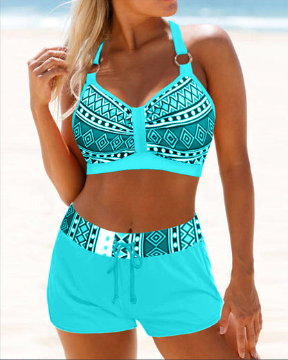 Karol® | Bikini halter de talle alto con culotte