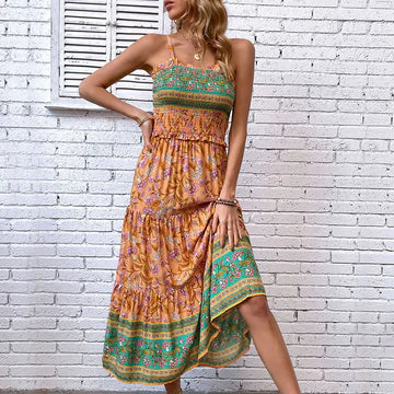 Amelia - Vestido bohemio con volante