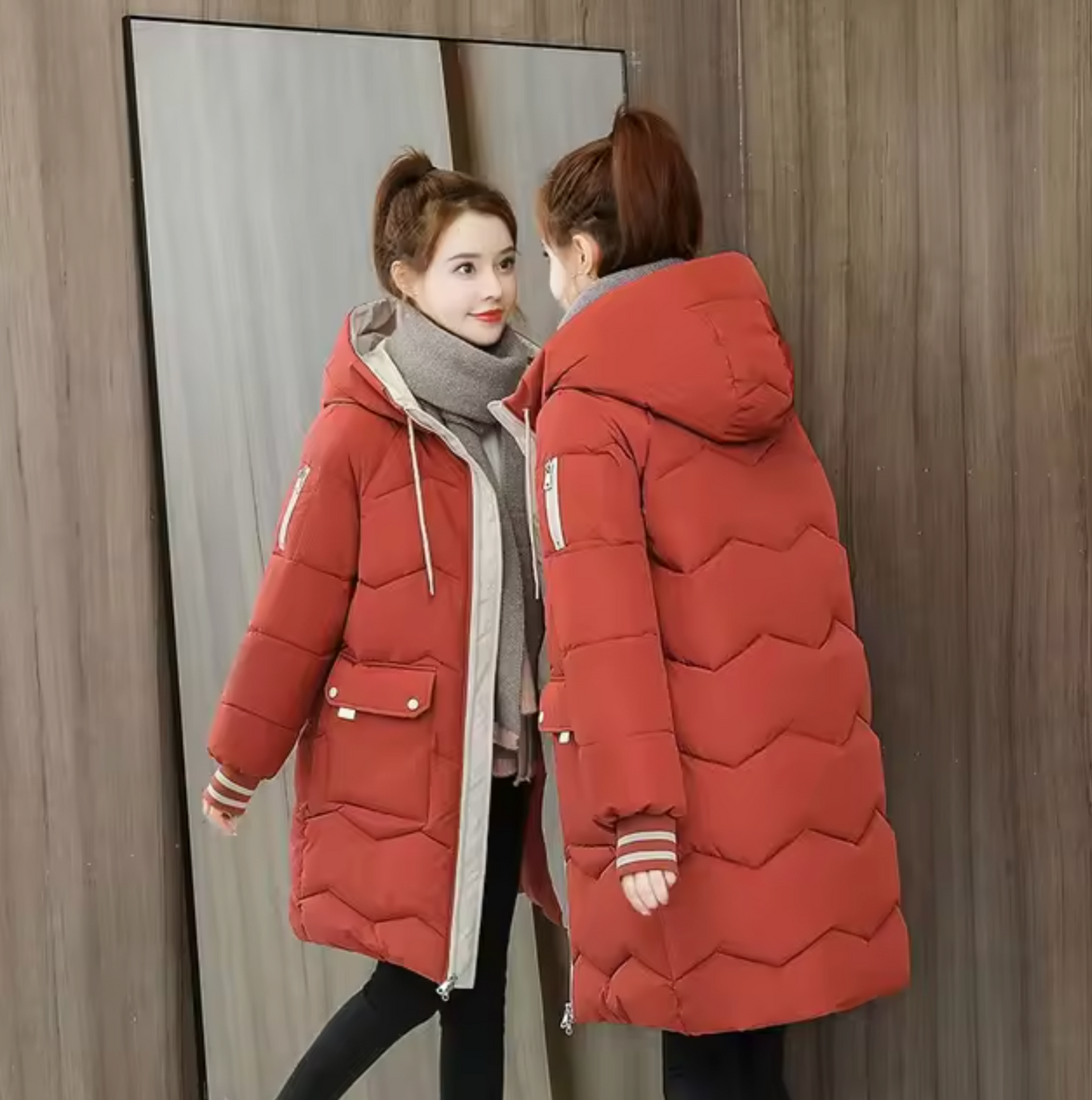 Jenna | Parka larga de algodón