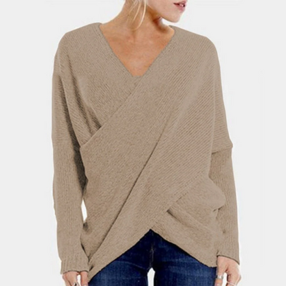 Branca Sweater | Suéter envolvente con cuello en V para mujer