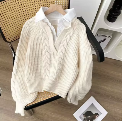Addie - Jersey de punto con cuello