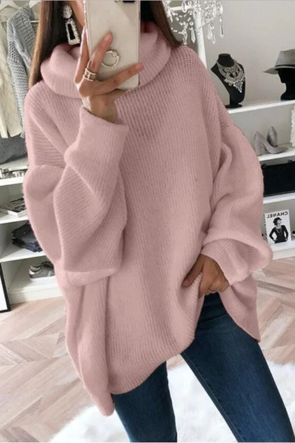 Jersey de punto oversize con mangas raglán