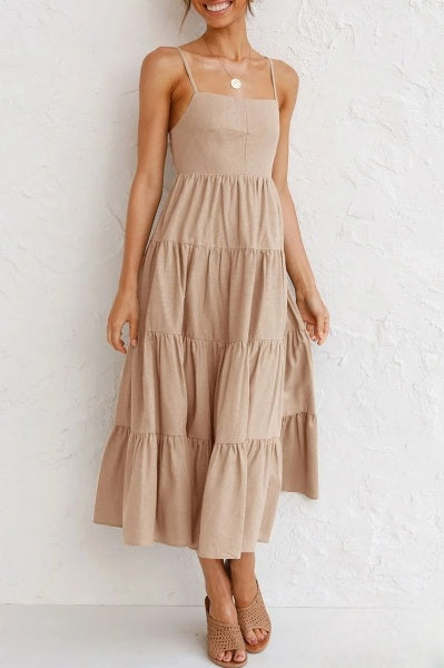 Vestidos línea A con tirantes