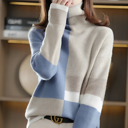Elisa | Sudadera casual con cuello alto - ideal para otoño/invierno