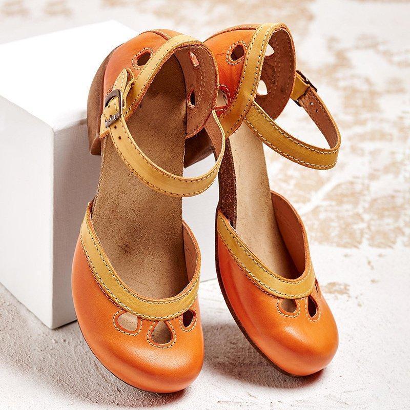 Yolanda® | Cómodas sandalias de tacón bajo