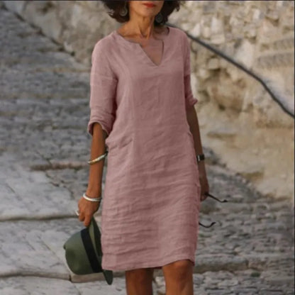 Vestidos con cuello en V para mujer