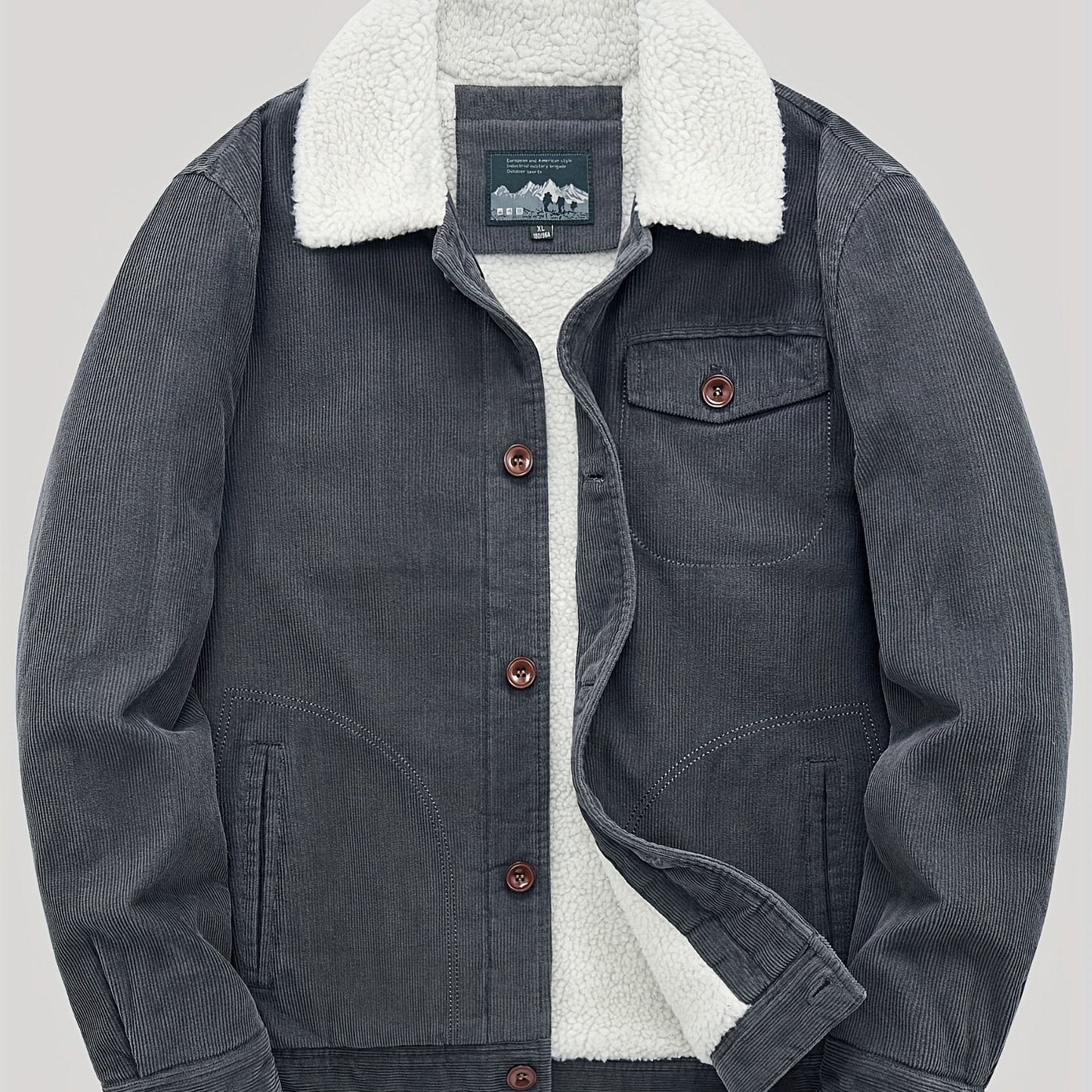 Sven | Chaqueta con botones de forro polar