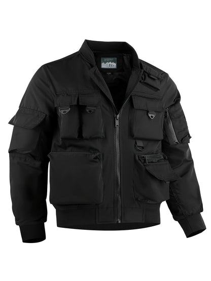 Chaqueta cortavientos táctica cargo multibolsillos para hombre | Perfecta para actividades al aire libre